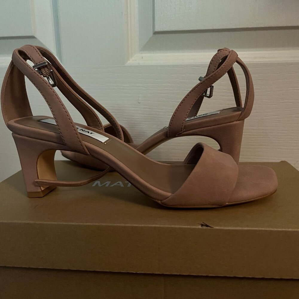 Matt & Nat Elodie Nude Vegan Suede Heels Women's US Size 6